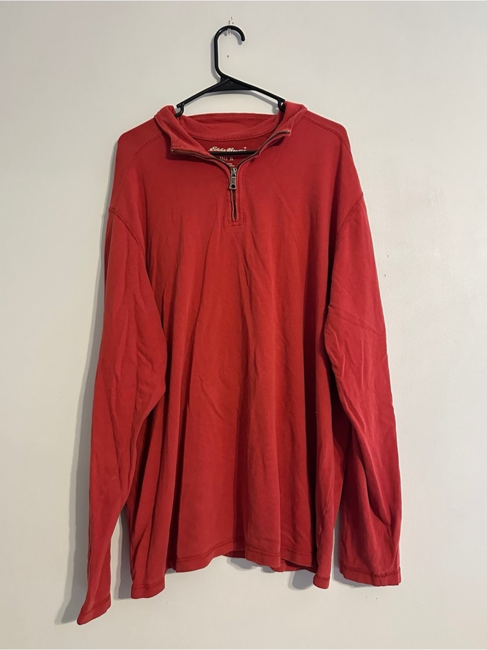 Eddie Bauer Men’s Quarter Zip Long Sleeve Size Tall XL